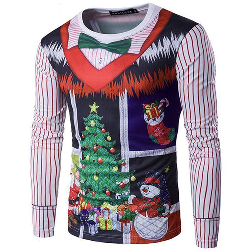 loomrack Christmas Ugly Sweater Long Sleeve Muscle T- Shirt - Sweater Vest Christmas Ugly Sweaters Sweater Vest / S