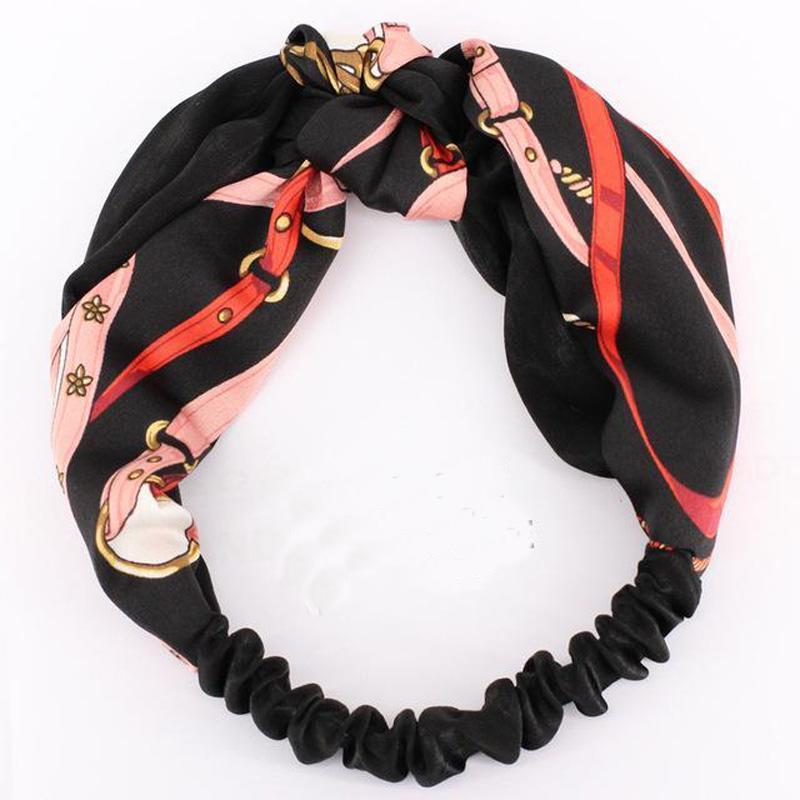 loomrack Classic Knot Turban Hairband Headband Hair Accessories Black Style-1