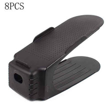 Load image into Gallery viewer, loomrack Color Shoe Slots - Adjustable Shoe Organizer Space (8 pcs.) Shoe Organizers Black - 8pcs
