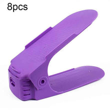 Load image into Gallery viewer, loomrack Color Shoe Slots - Adjustable Shoe Organizer Space (8 pcs.) Shoe Organizers Purple - 8pcs
