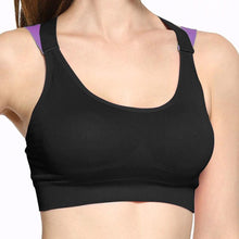 Load image into Gallery viewer, loomrack Comfortable Sports Bra with Removable Pads Sports Bras Black / XL
