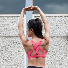 Load image into Gallery viewer, loomrack Criss Cross Back High Intensity Sports Bra Yoga Shirts
