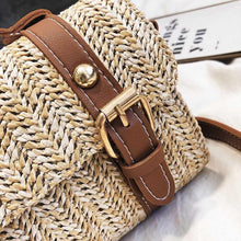 Load image into Gallery viewer, loomrack Crossbody Braided Straw Messenger Bag Top-Handle Bags
