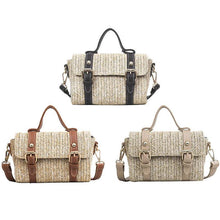 Load image into Gallery viewer, loomrack Crossbody Braided Straw Messenger Bag Top-Handle Bags
