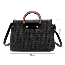 Load image into Gallery viewer, loomrack Crossbody Top Handle Straw Messenger Bag Top-Handle Bags
