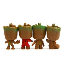 Load image into Gallery viewer, loomrack Cute Baby Groot Tree Flower Pot Key Chain (4 pcs.) Flower Pots &amp; Planters
