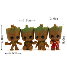 Load image into Gallery viewer, loomrack Cute Baby Groot Tree Flower Pot Key Chain (4 pcs.) Flower Pots &amp; Planters
