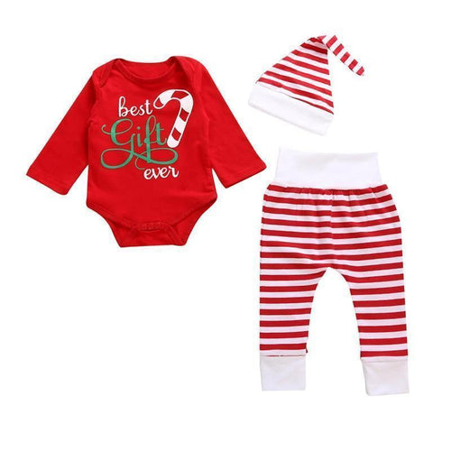 loomrack First Christmas Baby Boy or Girl Set - Best Gift Ever Baby Clothes 0-6M