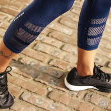 Load image into Gallery viewer, loomrack High Waisted Reflective Mesh Capri Leggings Yoga Pants
