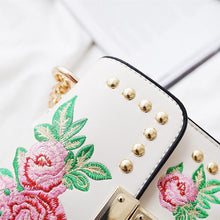 Load image into Gallery viewer, loomrack Leather Embroidered Crossbody Bag Shoulder Bags
