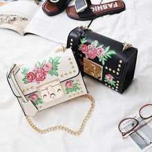 Load image into Gallery viewer, loomrack Leather Embroidered Crossbody Bag Shoulder Bags
