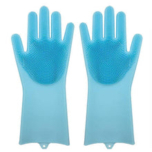 Load image into Gallery viewer, loomrack Magic Silicone Dish Washing Gloves Kitchen Blue

