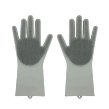 Load image into Gallery viewer, loomrack Magic Silicone Dish Washing Gloves Kitchen Gray
