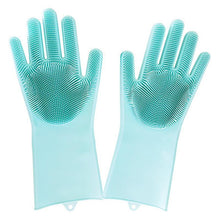 Load image into Gallery viewer, loomrack Magic Silicone Dish Washing Gloves Kitchen Green
