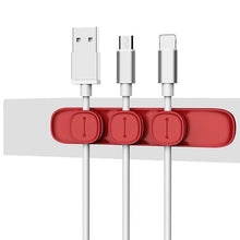 Load image into Gallery viewer, loomrack Magnetic Cable Organizer Mobile Phone Accessories Red

