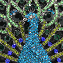 Load image into Gallery viewer, loomrack Magnificent Peacock Evening Clutch Bag Evening Bags
