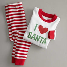 Load image into Gallery viewer, loomrack Matching Family Christmas Pajamas - Santa Love Set for Families, Kids or Couples Matching Outfits
