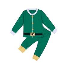 Load image into Gallery viewer, loomrack Matching Family Christmas Pajamas - Santa Suit for Families or Couples and Dog or Cat Matching Outfits Green / Papa M
