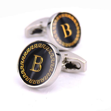 Load image into Gallery viewer, loomrack Men&#39;s Lettered Cufflinks Tie Clips &amp; Cufflinks B
