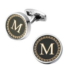 Load image into Gallery viewer, loomrack Men&#39;s Lettered Cufflinks Tie Clips &amp; Cufflinks M
