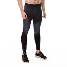 Load image into Gallery viewer, loomrack Men&#39;s Optical Design Reflective Compression Leggings Running Tights
