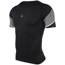 Load image into Gallery viewer, loomrack Men&#39;s Spiral Reflective Short Sleeve Compression Top T-Shirts 72604 / S
