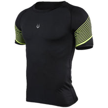 Load image into Gallery viewer, loomrack Men&#39;s Spiral Reflective Short Sleeve Compression Top T-Shirts 72605 / S
