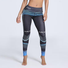 Load image into Gallery viewer, loomrack Mila Mediterranean Stripe Seawater Leggings Leggings M
