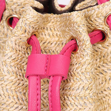 Load image into Gallery viewer, loomrack Mini Straw Bucket Bag Top-Handle Bags
