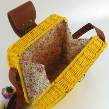Load image into Gallery viewer, loomrack Mini Straw Messenger Bag Shoulder Bags
