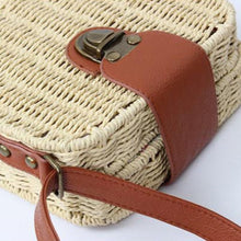 Load image into Gallery viewer, loomrack Mini Straw Messenger Bag Shoulder Bags
