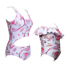 Load image into Gallery viewer, loomrack Mother Daughter Matching Swimsuits - Assorted Designs Family Matching Outfits White / Mom S
