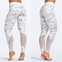 Load image into Gallery viewer, loomrack Pastel Camouflage Mesh Patchwork Leggings Yoga Pants S
