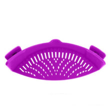 Load image into Gallery viewer, loomrack Perfect Fit Silicone Pot Bowl Clip-On Strainer Home Accessories Purple
