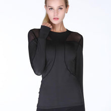 Load image into Gallery viewer, loomrack Quick Dry Breathable Mesh Long Sleeve Yoga Top Yoga Shirts

