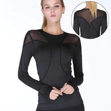 Load image into Gallery viewer, loomrack Quick Dry Breathable Mesh Long Sleeve Yoga Top Yoga Shirts
