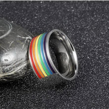 Load image into Gallery viewer, loomrack Rainbow Pride Ring Rings
