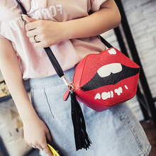 Load image into Gallery viewer, loomrack Red Lips Luxury Sling Bag Shoulder Bags
