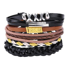 Load image into Gallery viewer, loomrack Retro Adjustable Leather Bangles for Men Charm Bracelets Bracelet Style - 13
