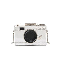 Load image into Gallery viewer, loomrack Retro Camera Shoulder Bag Shoulder Bags Silver
