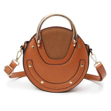 Load image into Gallery viewer, loomrack Retro Round Top Handle Purse Shoulder Bags Orange
