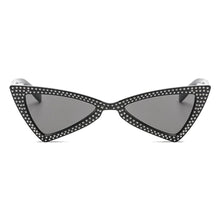 Load image into Gallery viewer, loomrack Rhinestone Triangle Cat Eye Sunglasses Sunglasses
