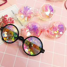 Load image into Gallery viewer, loomrack Round Kaleidoscope Sunglasses Sunglasses
