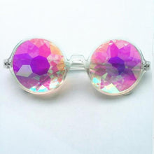 Load image into Gallery viewer, loomrack Round Kaleidoscope Sunglasses Sunglasses Clear
