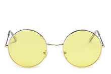 Load image into Gallery viewer, loomrack Round Small Frame Sunglasses Sunglasses Gold Yellow
