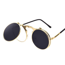 Load image into Gallery viewer, loomrack Round Steampunk Sunglasses for Men Sunglasses

