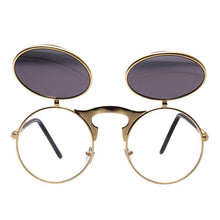 Load image into Gallery viewer, loomrack Round Steampunk Sunglasses for Men Sunglasses
