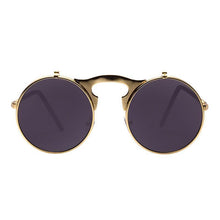 Load image into Gallery viewer, loomrack Round Steampunk Sunglasses for Men Sunglasses
