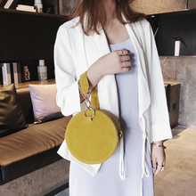 Load image into Gallery viewer, loomrack Round Suede Crossbody Top Handle Bag Top Handle Bags
