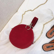 Load image into Gallery viewer, loomrack Round Suede Crossbody Top Handle Bag Top Handle Bags
